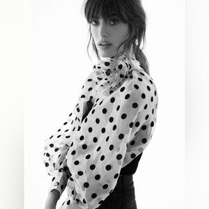 Rosette tulle sleeve by anthropologie